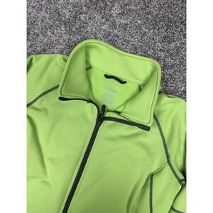 LL Bean Jacket Womens Medium Full Zip‎ Fleece Outdoor Hiking Stretch Pockets